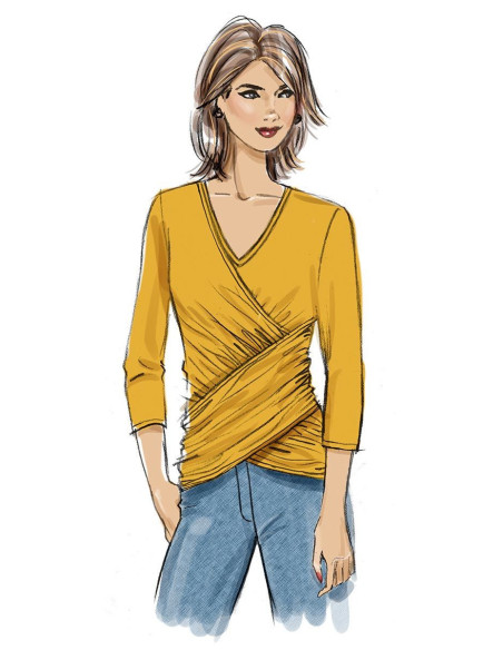 Strickoberteil-Muster - Butterick 6909