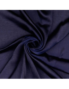 Satin deluxe Stoff mit Seidentouch - Marineblau