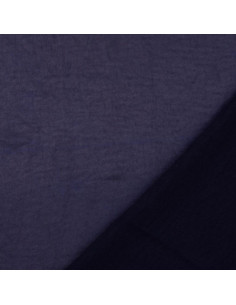 Satin deluxe Stoff mit Seidentouch - Marineblau 2