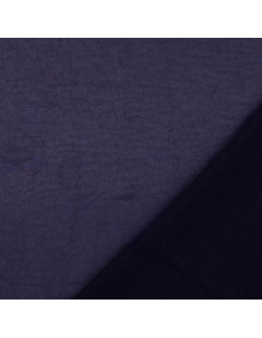 Satin deluxe Stoff mit Seidentouch - Marineblau