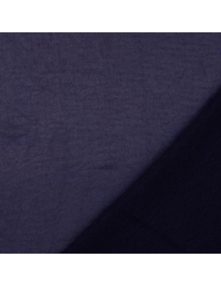 Satin deluxe Stoff mit Seidentouch - Marineblau