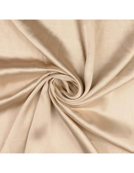 Deluxe Satin-Stoff mit Seidentouch - Ecru