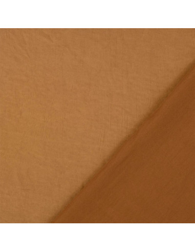 Satin deluxe Stoff mit Seidentouch - Ocker