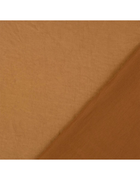 Satin deluxe Stoff mit Seidentouch - Ocker