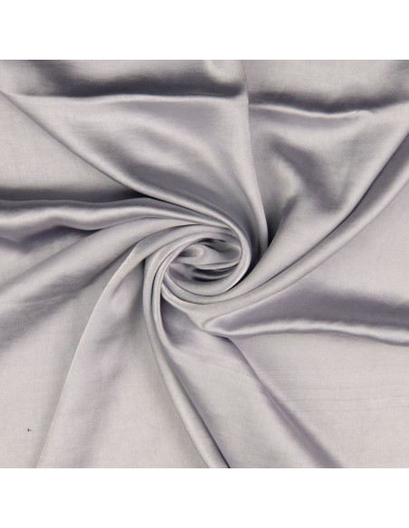 Satin-Stoff Deluxe Seidentouch - Hellgrau