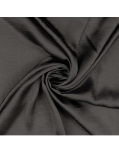 Satin deluxe Stoff mit Seidentouch - Dunkelgrau