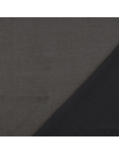 Satin deluxe Stoff mit Seidentouch - Dunkelgrau
