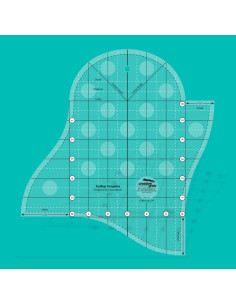 Regel für gewellte Kante Scallop Template Creative Grids 2