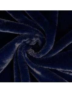 Kunstfellstoff - Marineblau