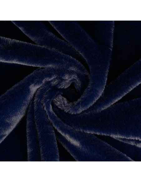 Kunstfellstoff - Marineblau