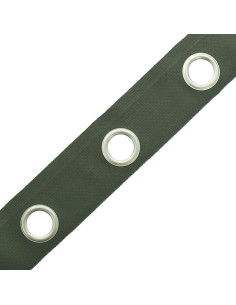 Mattsilberne Ösenband - Salbeigrün 2