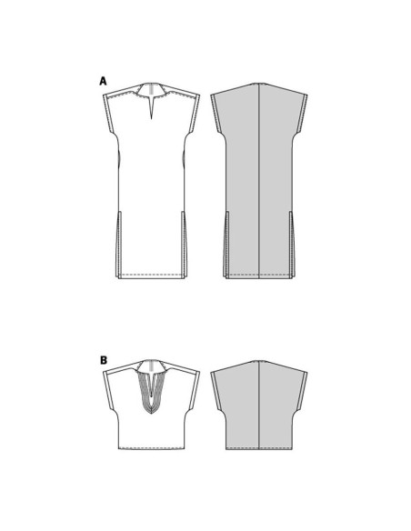 Kleid- und Tunikaschnittmuster - Burda 5894