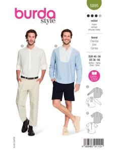 Hemd-Schnittmuster - Burda 5895