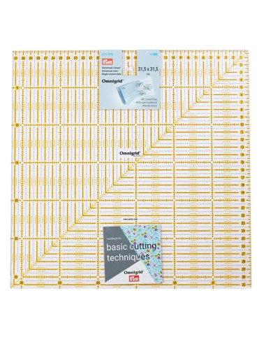Universelles Patchwork-Lineal Omnigrid 31,5 x 31,5 cm