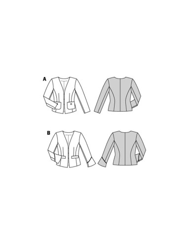 Jackenschnittmuster - Burda 5897