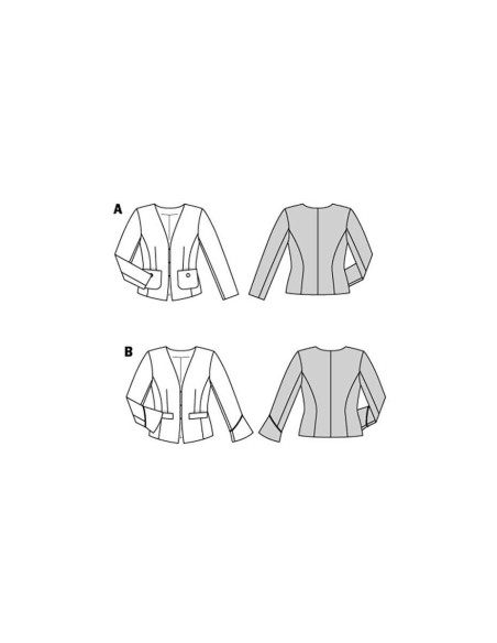 Jackenschnittmuster - Burda 5897