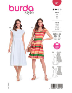 Kleid Schnittmuster - Burda 5901