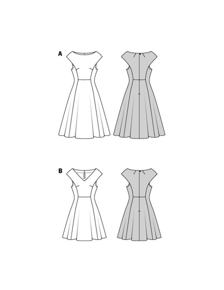 Kleid Schnittmuster - Burda 5901