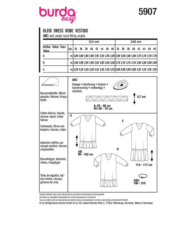 Kleidmuster - Burda 5907