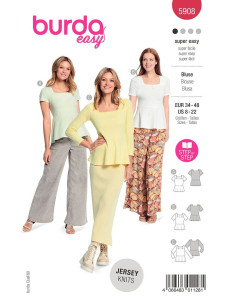 Blusenschnittmuster - Burda 5908