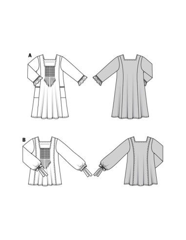 Kleid- und Tunikaschnittmuster - Burda 5917