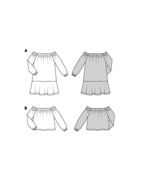 Kleid- und Blusenmuster - Burda 5920