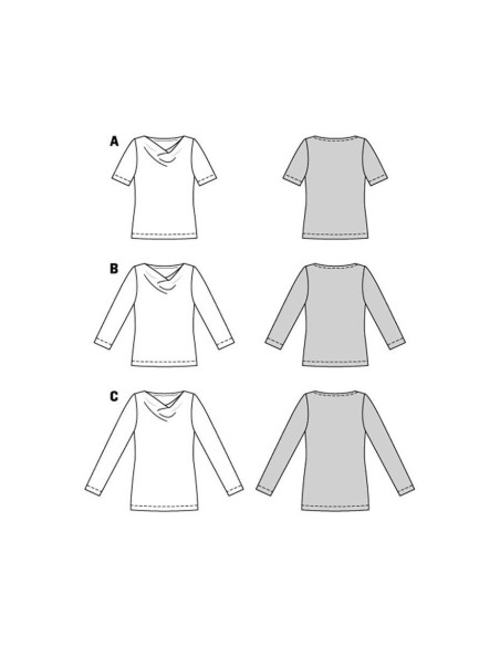 T-Shirt-Schnittmuster - Burda 5926