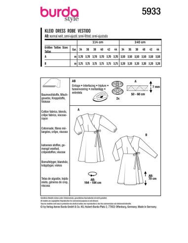 Kleidmuster - Burda 5933