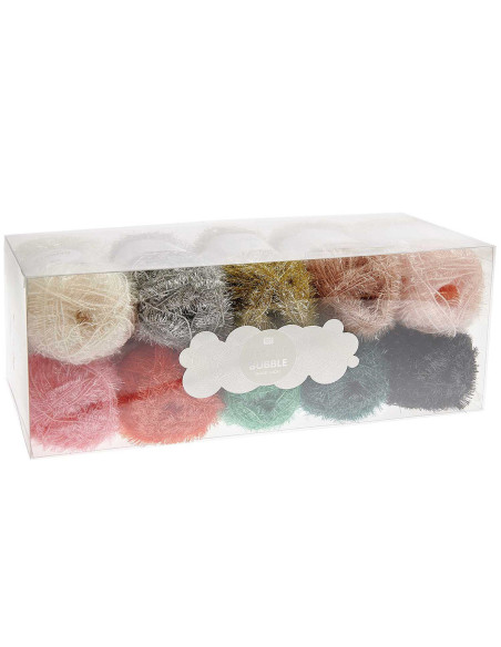 Set mit 10 Knäueln Creative Bubble Häkelgarn - Viel Glück