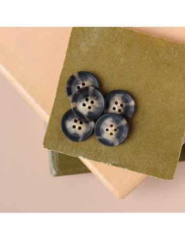 Schildpattknopf 25 mm matte Ausführung
