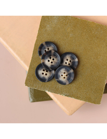 Schildpattknopf 25 mm matte Ausführung