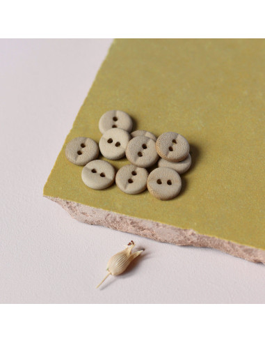 Zweilochknopf 10 mm - Bronze