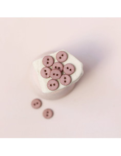 Zweilochknopf 10 mm - Terrakotta