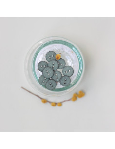 Zweilochknopf 10 mm - Lorbeer