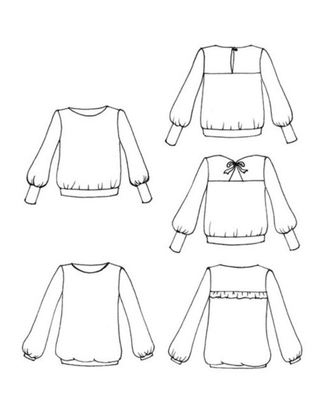 Téthys-Pullover-Muster - Anna Rose Muster