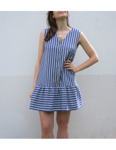 Volute-Kleid Schnittmuster - Anna Rose Patterns