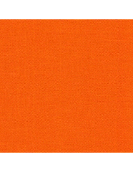 Uni Baumwollstoff Patchwork Kona - Tangerine
