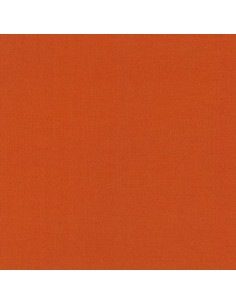 Einfarbiger Baumwollstoff Patchwork Kona - Terrakotta