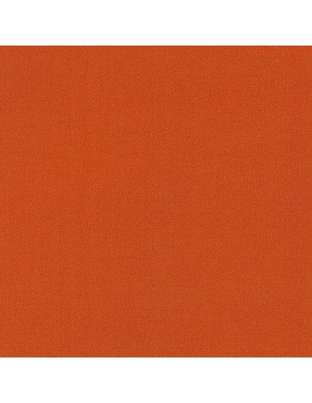 Einfarbiger Baumwollstoff Patchwork Kona - Terrakotta
