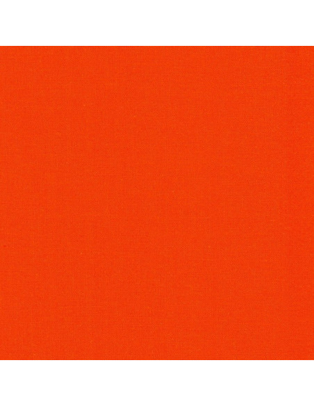 Uni Patchwork Baumwollstoff Kona - Flame