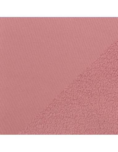 Wasserabweisender Softshell-Stoff mit Mikrofleece-Rückseite - Rosa