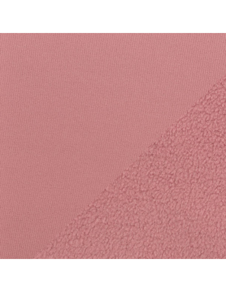 Wasserabweisender Softshell-Stoff mit Mikrofleece-Rückseite - Rosa