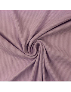 Fein gerippter Baumwolljersey-Stoff - Lavendel