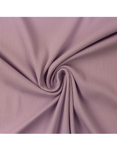 Fein gerippter Baumwolljersey-Stoff - Lavendel
