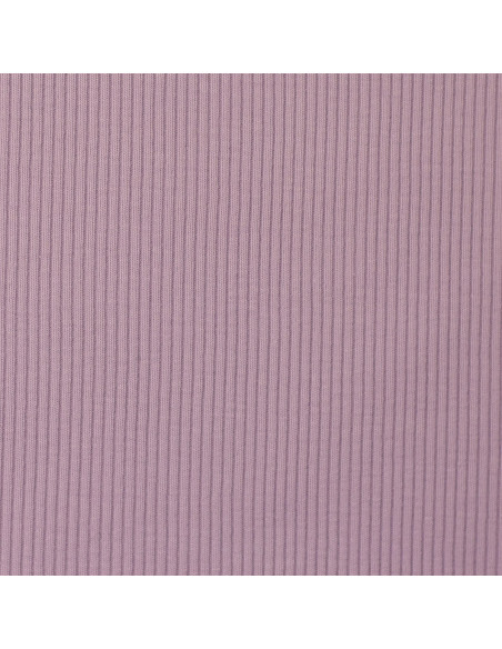 Fein gerippter Baumwolljersey-Stoff - Lavendel