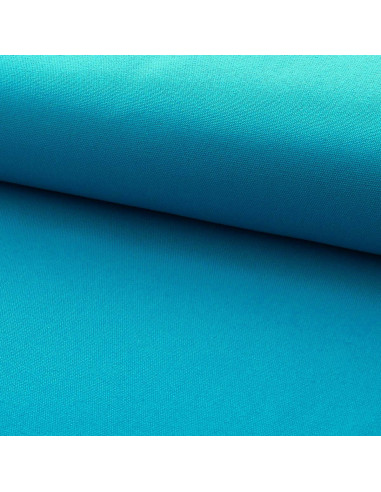 Halbgewebtes Baumwoll-Canvas - Türkisblau