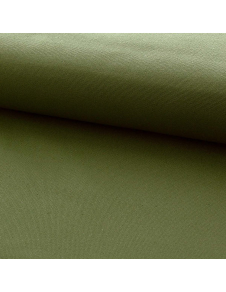 Halbgewebtes Baumwoll-Canvas - Moosgrün