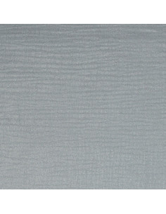 Irisierender, glitzernder Musselin-Stoff aus Baumwolle - Perlgrau 2