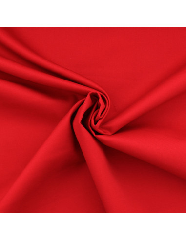 Polycotton-Gabardine-Stoff - Rot