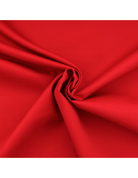 Polycotton-Gabardine-Stoff - Rot